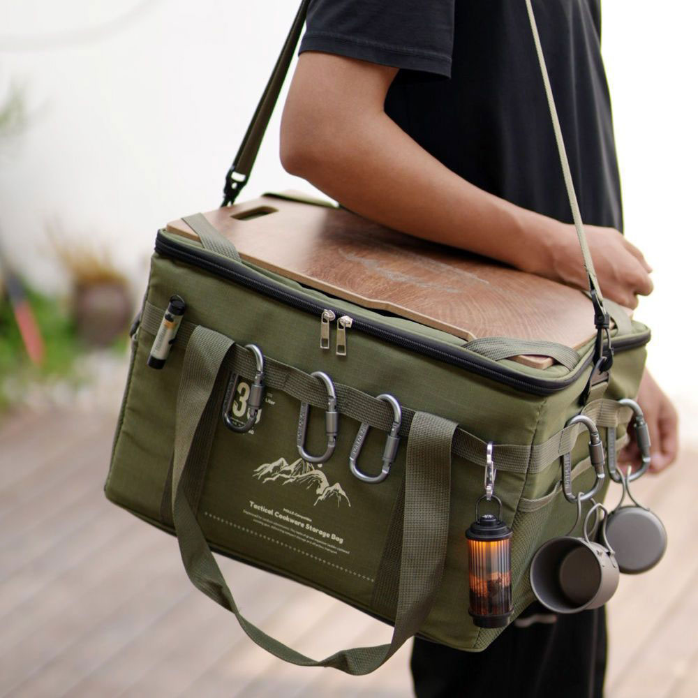 Camping Cooking Organizer - Tas Piknik Taktis 36L Tahan Air,