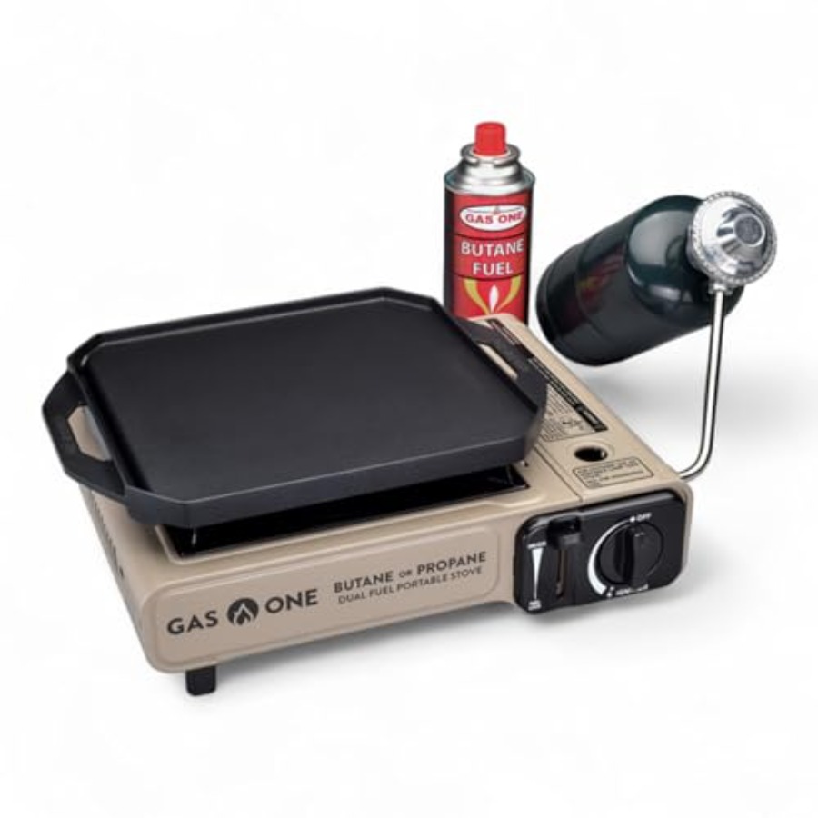 Camping Cooking Flat Top - GasOne GS-3400P-KIT Kompor Gas Propana atau