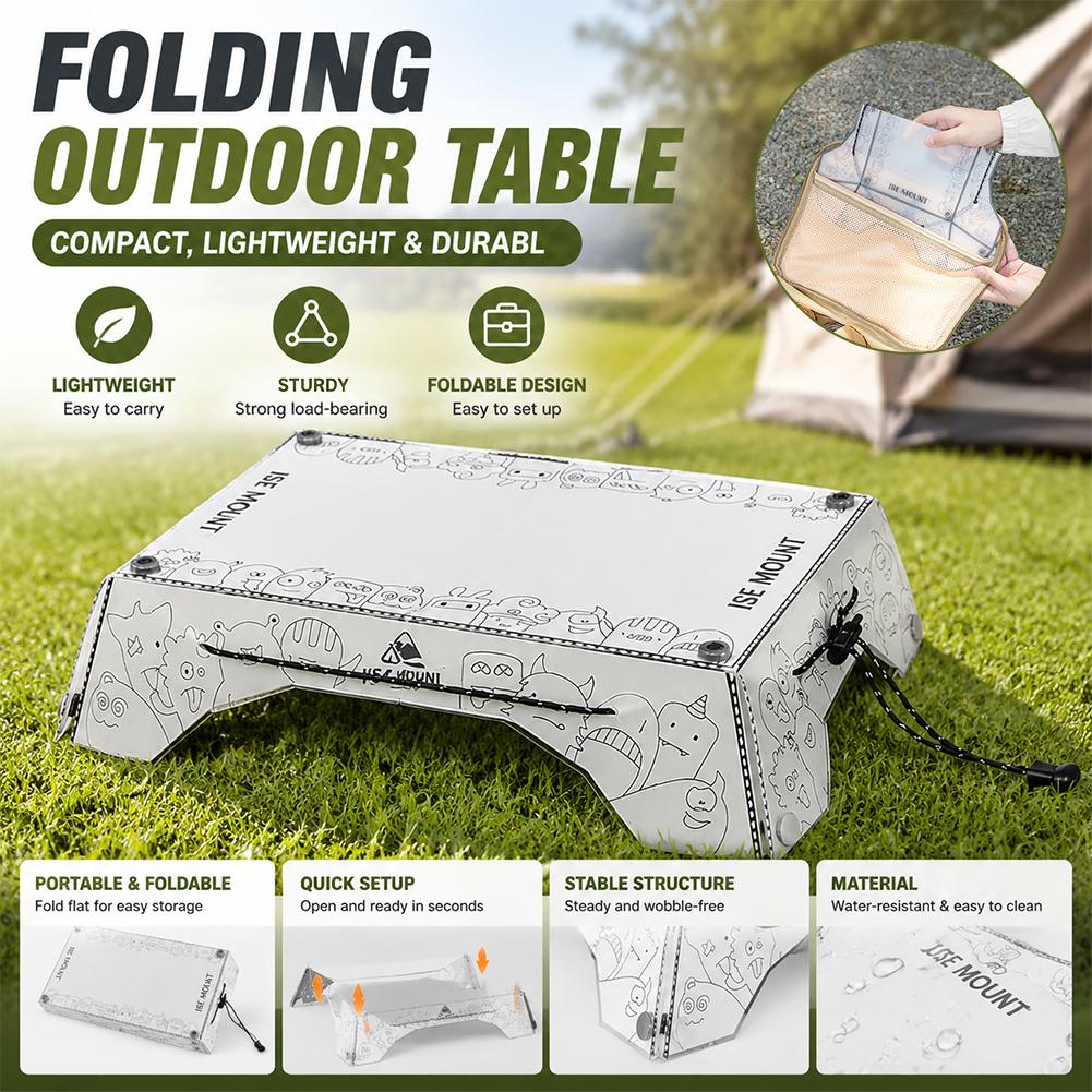 Camping Cooking Table - Meja Lipat Portabel Multifungsi PP Ringan