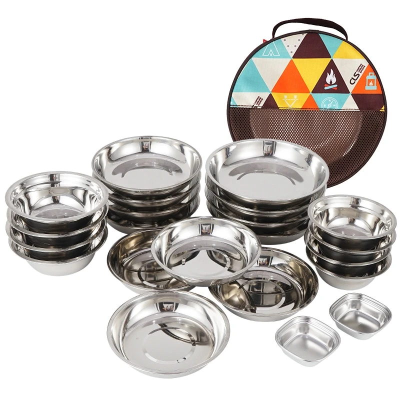 Piring makan portabel, kemah S - Camping Cooking Dining Set ulasan dan harga