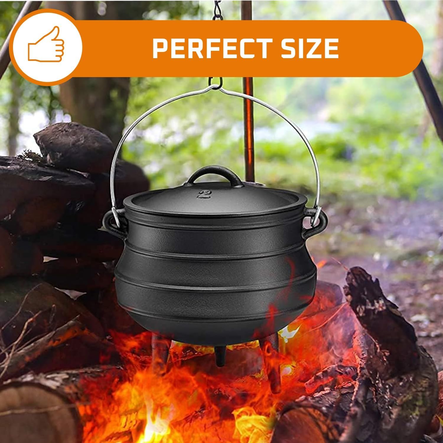 Panci Besi Cor 12 Quart - Pera - Camp Dutch Oven Cast ulasan dan harga