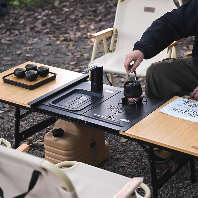 Meja Camping Aluminium IGT, Me - Camping Cooking Table ulasan dan harga