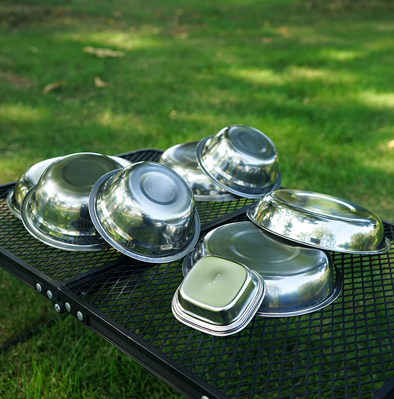 Peralatan makan berkemah porta - Camping Cooking Dining Set ulasan dan harga