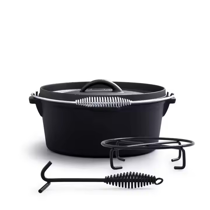 Panci Besi Cor Tanpa Lapisan,  - Camp Dutch Oven Cast ulasan dan harga